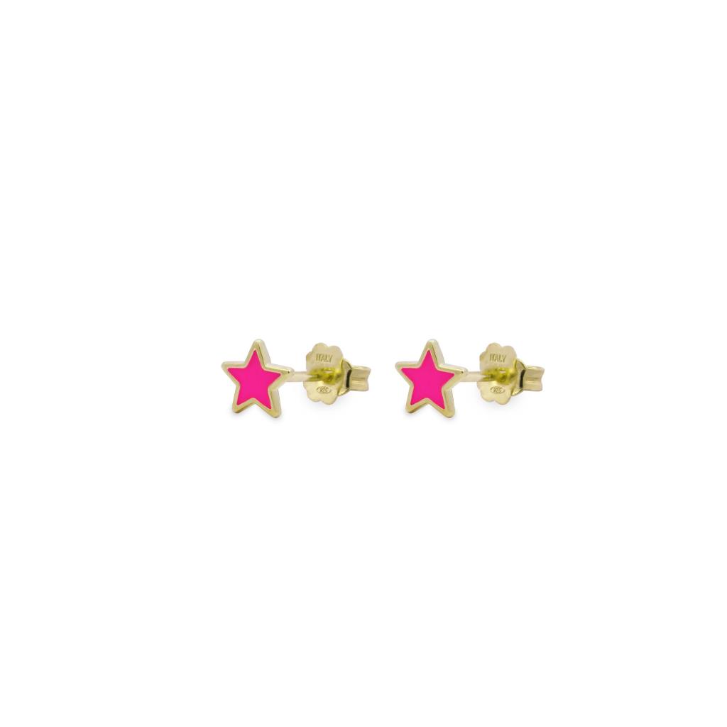Orecchini Rue Des Mille Color Fun Stella Rosa - RUE DES MILLE