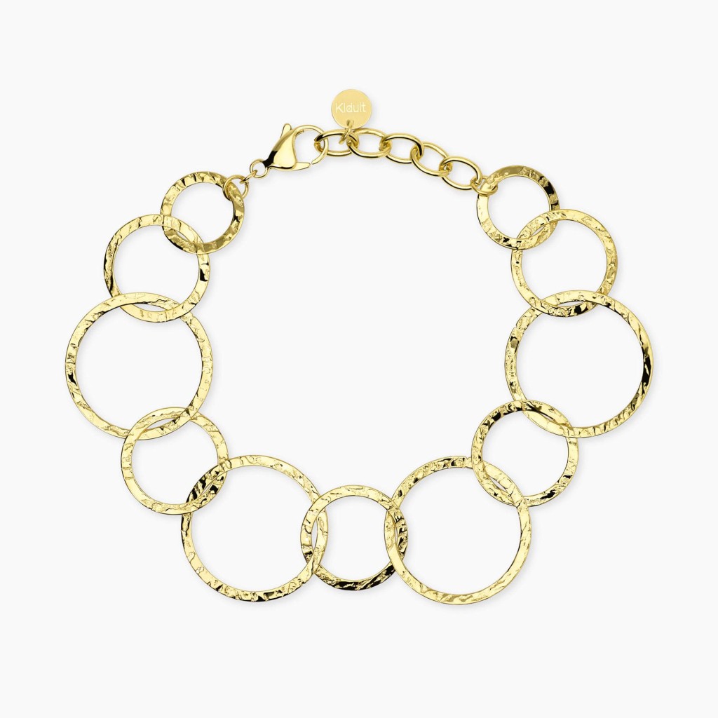 Bracciale con maglie dorate rotonde - KIDULT