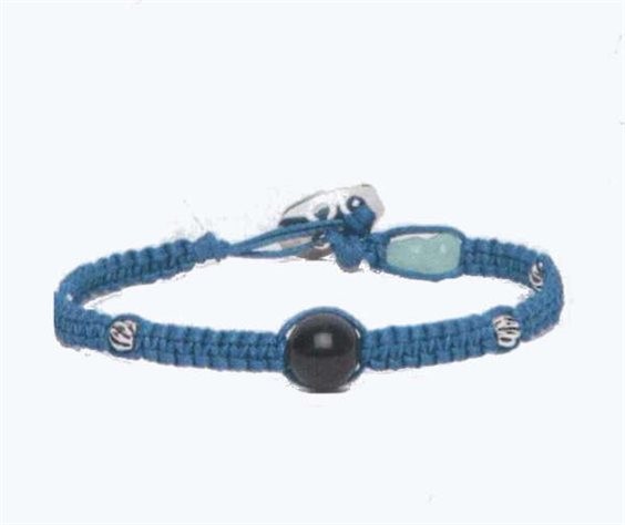 Bracciale Tamashii The Silver and Jade collection in Pietre dure Occhio di falco - TAMASHII