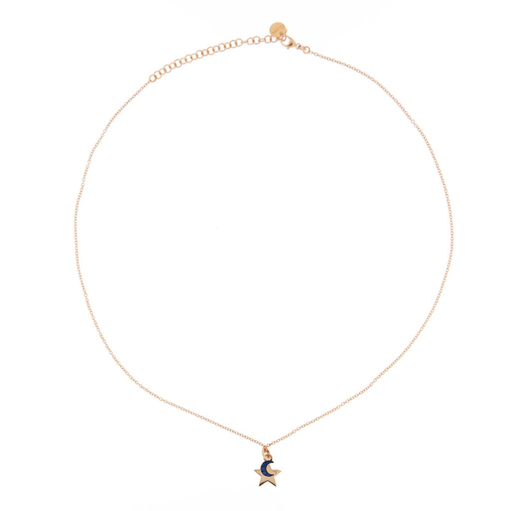 Girocollo Rue Des Mille con 2 ciondoli Stella Luna - RUE DES MILLE
