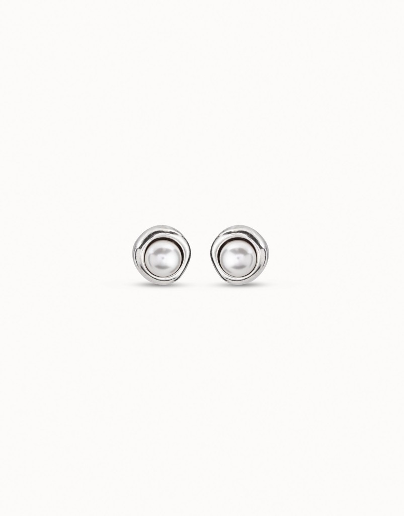 Orecchini con perla placcati argento Sterling - UNO DE 50