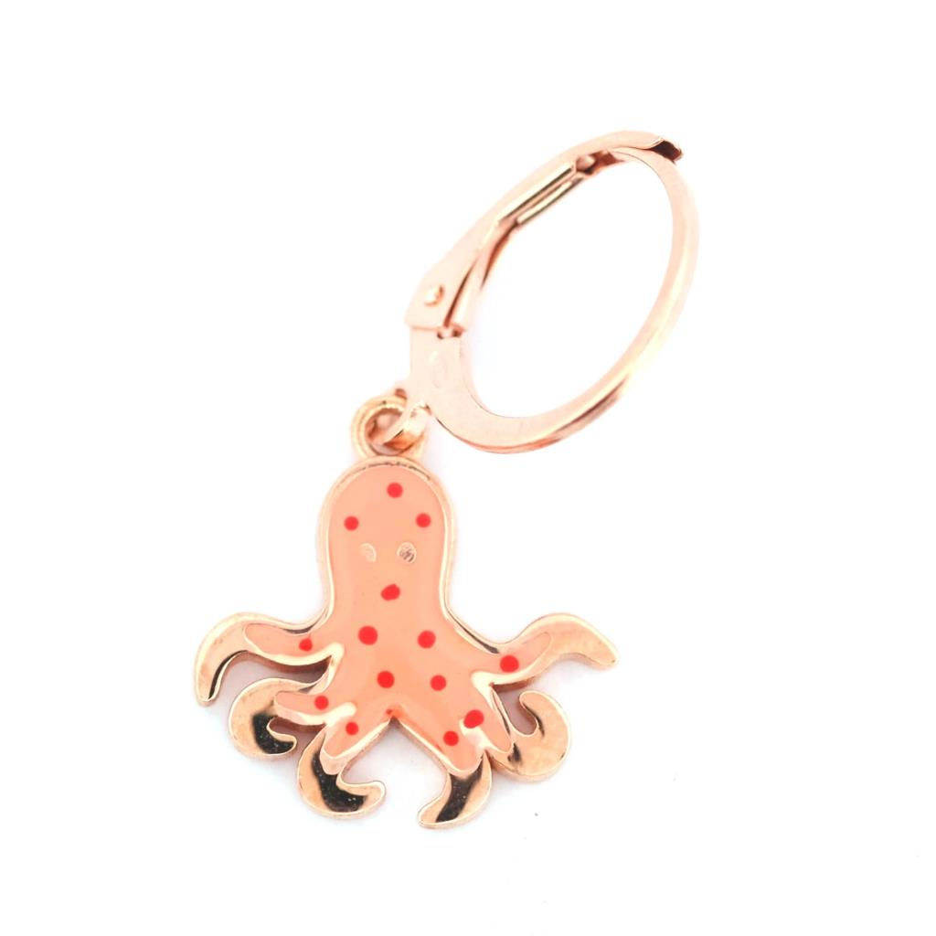 Orecchino singolo Versari con Polpo smaltato - VERSARI ACCESSORIES