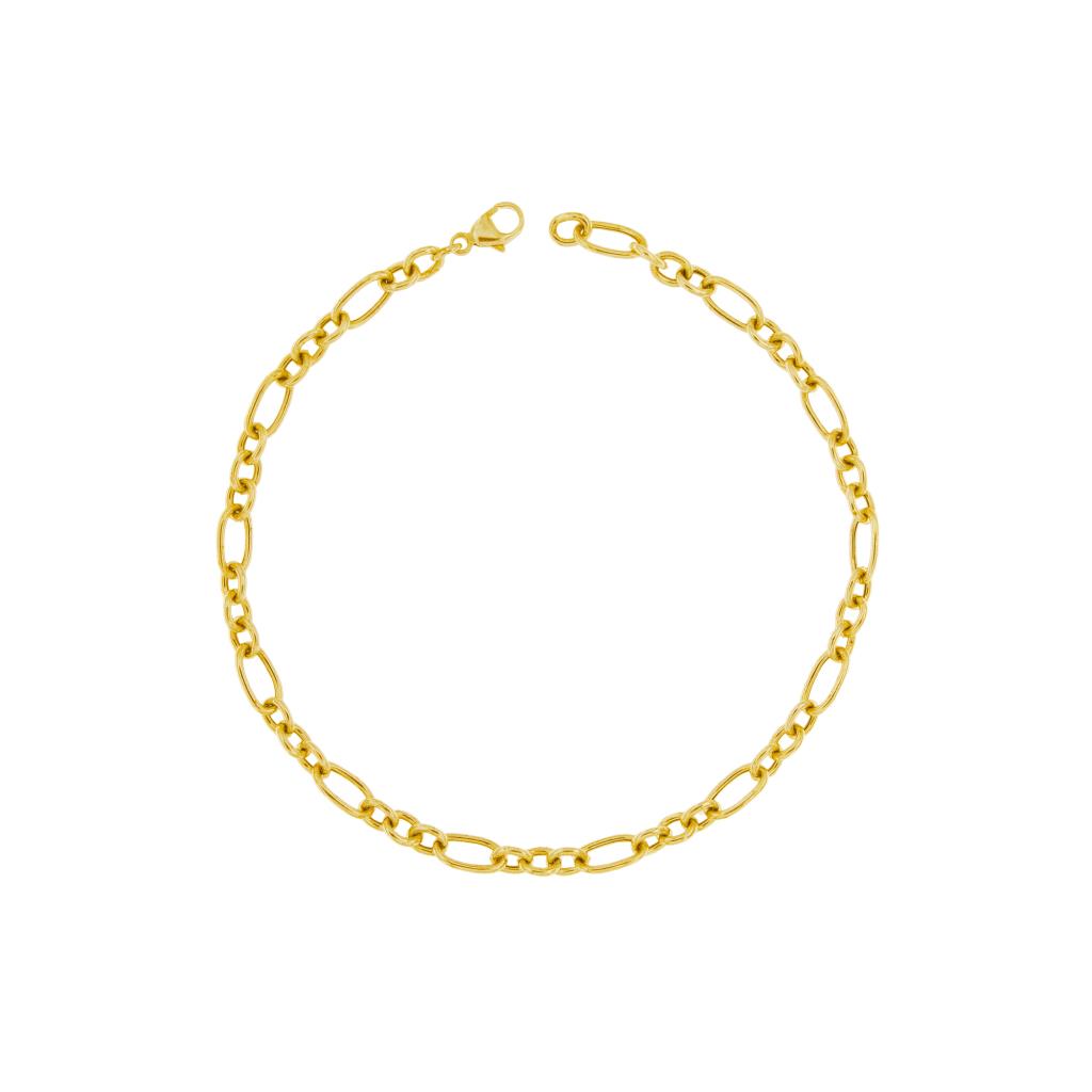Bracciale Rue Des Mille Base Maglia Alternata 3+1 - RUE DES MILLE