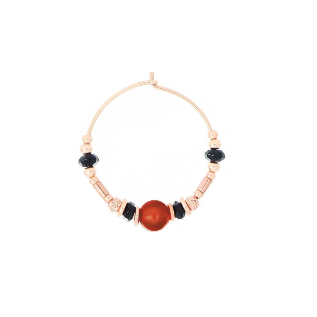 Orecchino Maman Et Sophie Cerchio Spinelli E Corniola - MAMAN ET SOPHIE