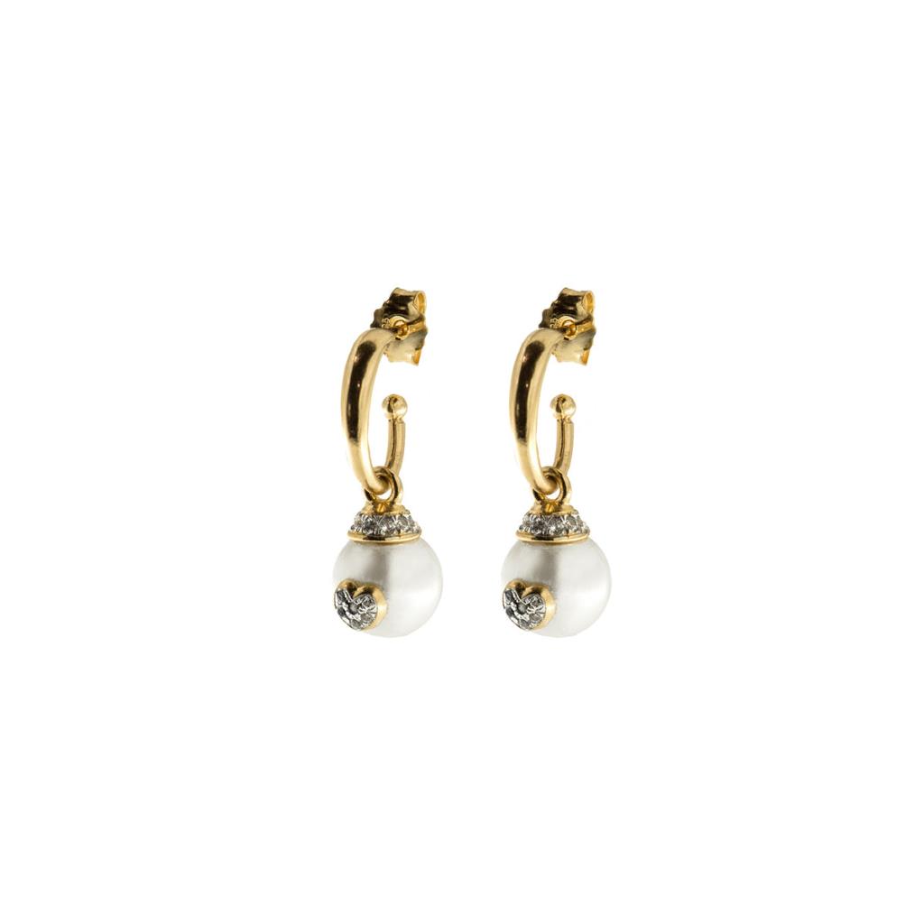 Orecchini Pendenti Galactica White Rue Des Mille - RUE DES MILLE