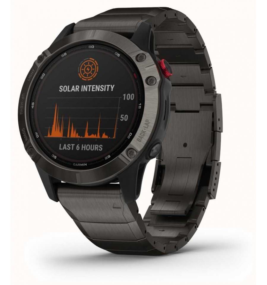 Orologio Garmini Fenix 6 Pro Solar Carbon Gray - GARMIN