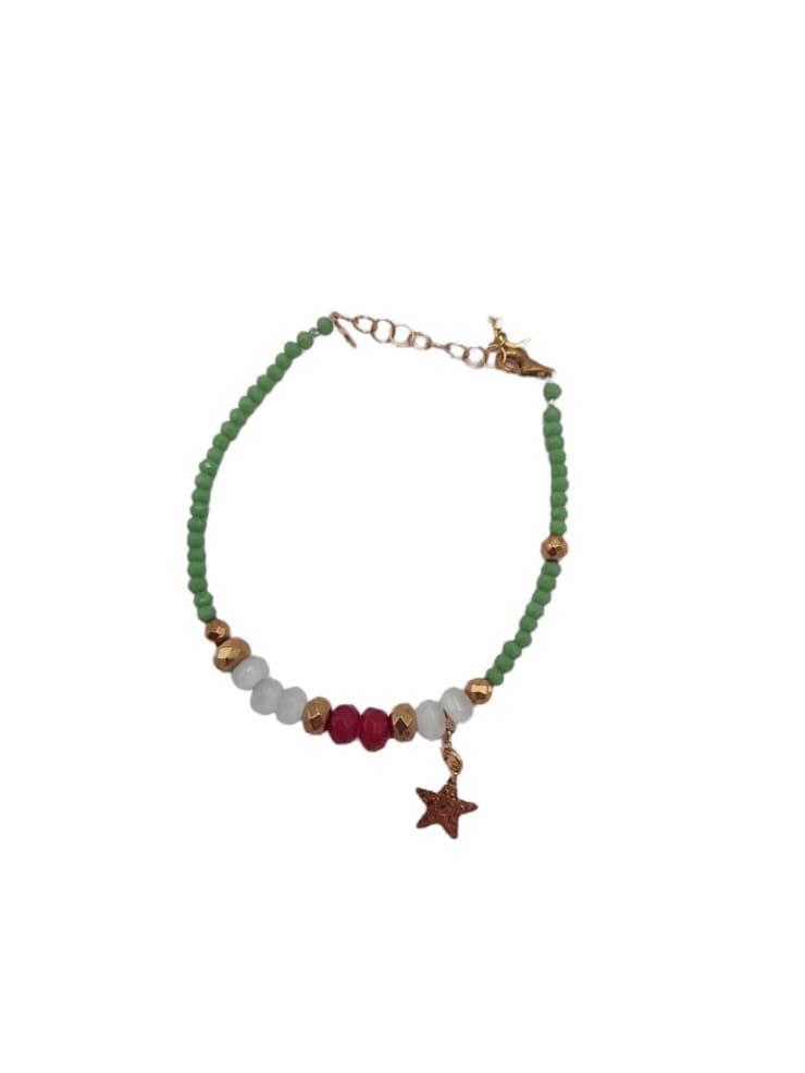 Bracciale Sacramore Firenze Pietre Naturali Verde Chiaro - SACRAMORE FIRENZE