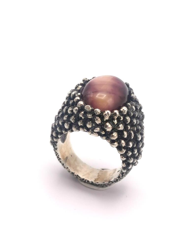 Anello Amantide Giada Rosa - AMANTIDE