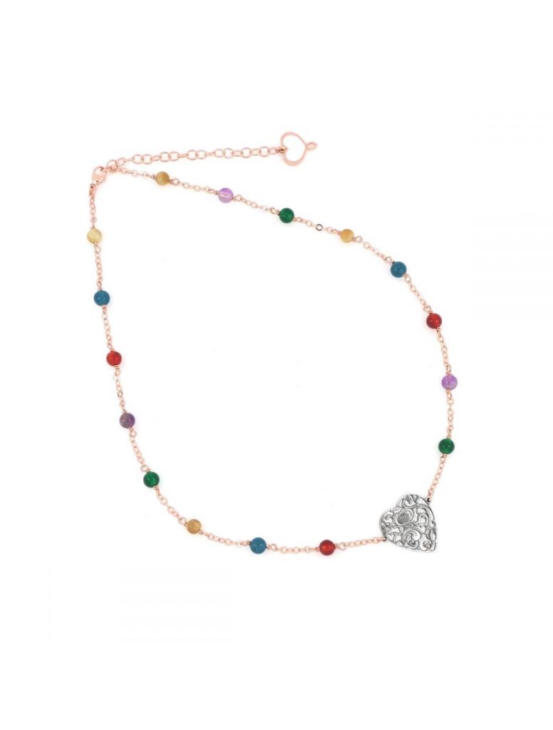 Girocollo Maman et Sophie Pianeti e Cuore Vittoriano - MAMAN ET SOPHIE