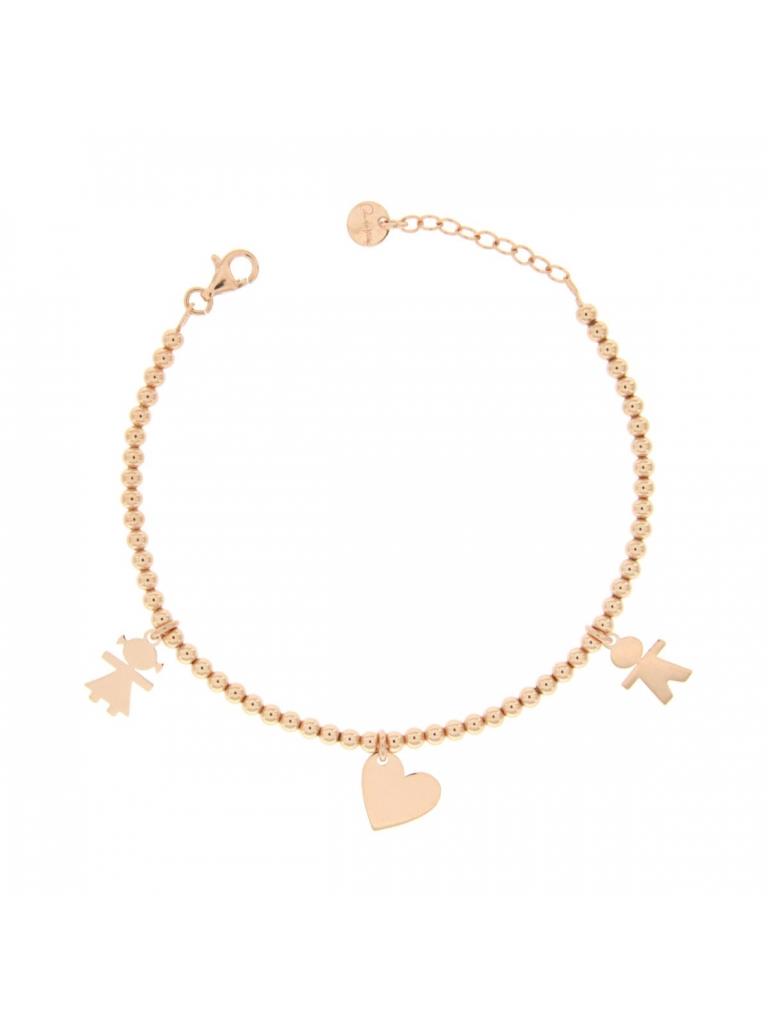 BRACCIALE ARG PALLINI E SOGGETTI TIT 925% FAMIGLIA - RUE DES MILLE