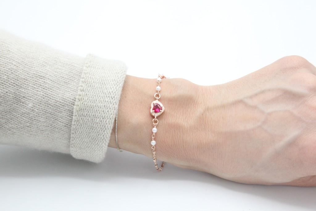 Bracciale Sacramore Firenze Cuore Rosa - SACRAMORE FIRENZE
