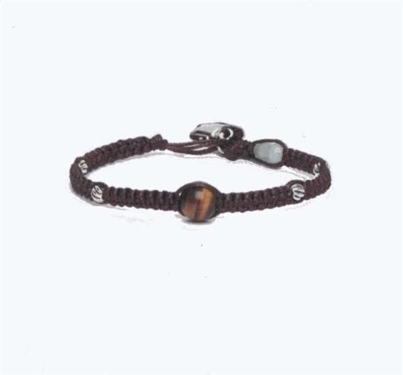 Bracciale Tamashii The Silver and Jade collection in Pietre dure Occhio di tigre - TAMASHII