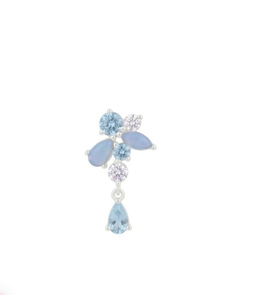 Orecchino Pendente Aquamarine - AMABILE