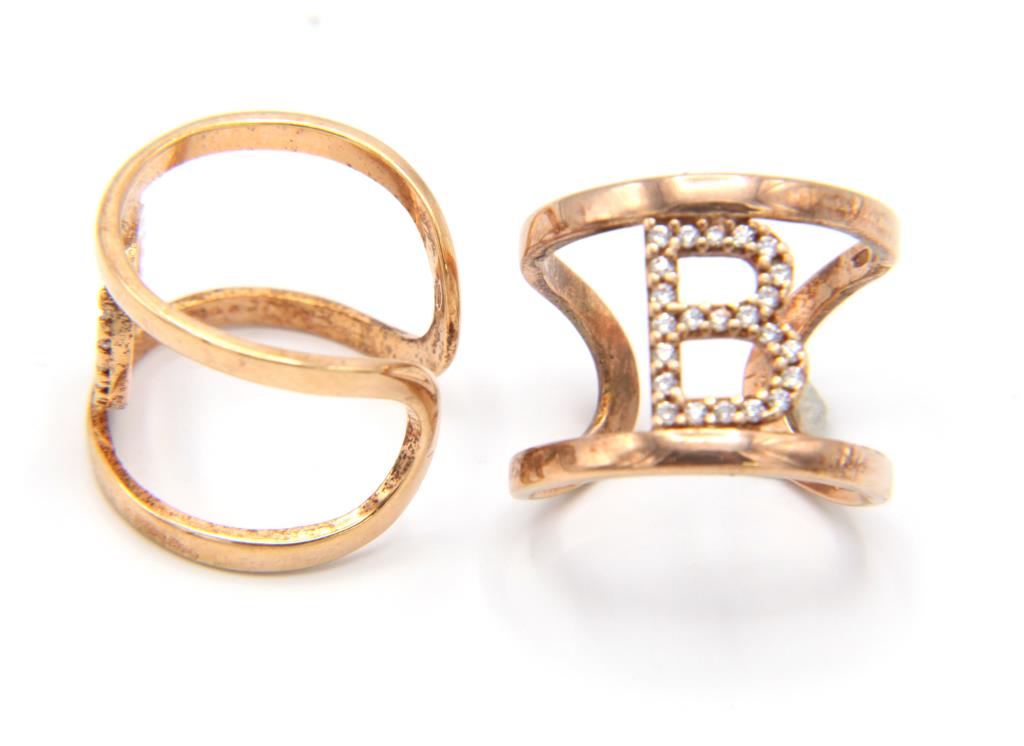 Anello Lettera B - LORENZO SEGONI SILVER