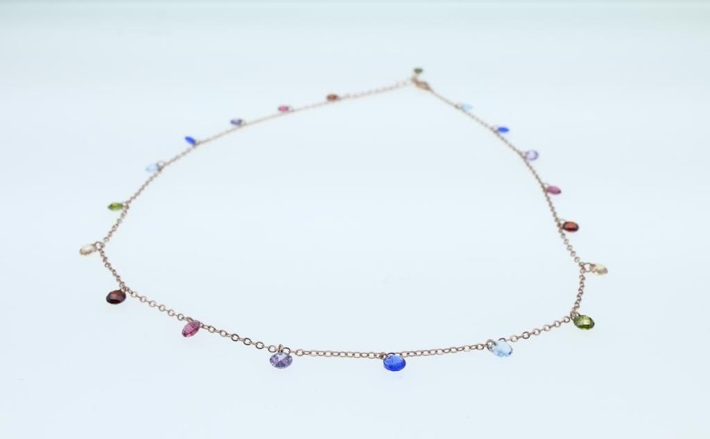 COLLANA IN ARGENTO PIETRE MULTICOLR - LORENZO SEGONI SILVER