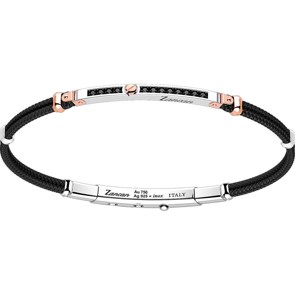 Bracciale Zancan  argento e corda  - ZANCAN