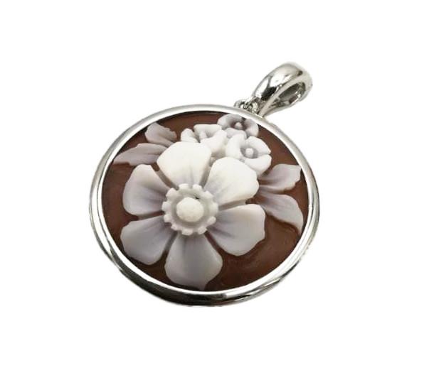 Pendente Cameo Italiano Fiori - CAMEO ITALIANO