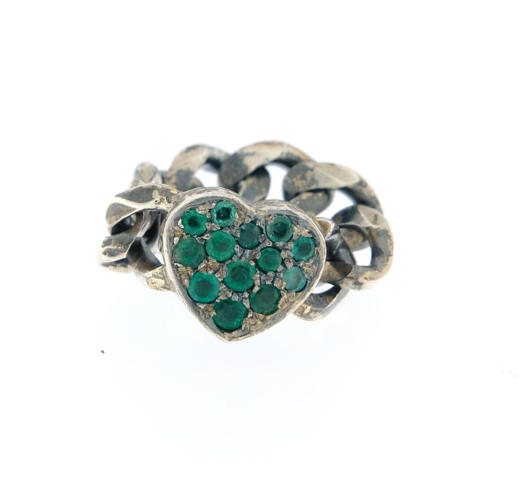 Anello Sacramore Firenze Cuore e Smeraldi - SACRAMORE FIRENZE