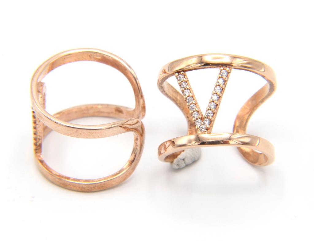 Anello Lettera V - LORENZO SEGONI SILVER