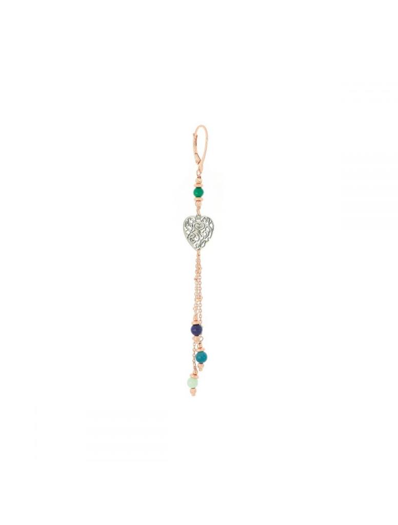 Mono Orecchino Maman et Sophie Pianeti e Cuore Vittoriano Catenelle - MAMAN ET SOPHIE