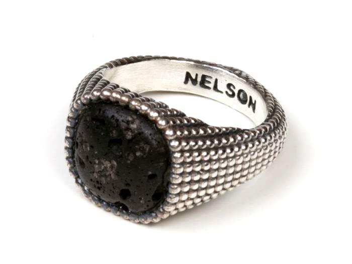 Anello Nelson Bastille Nero - NELSON