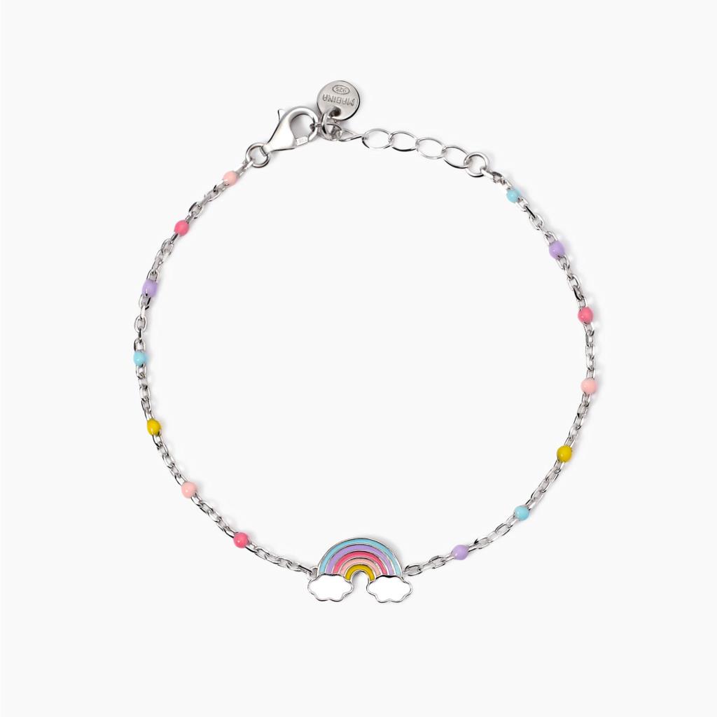 Bracciale Mabina con arcobaleno smaltato Rainbow - MABINA