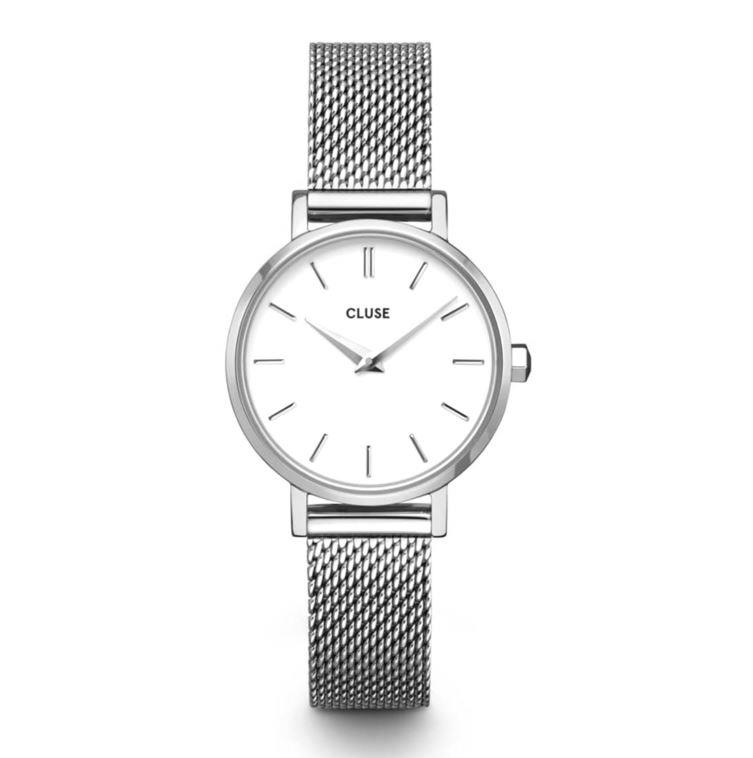 Orologio Cluse Boho Chic Petite Mesh White, Silver Colour - CLUSE