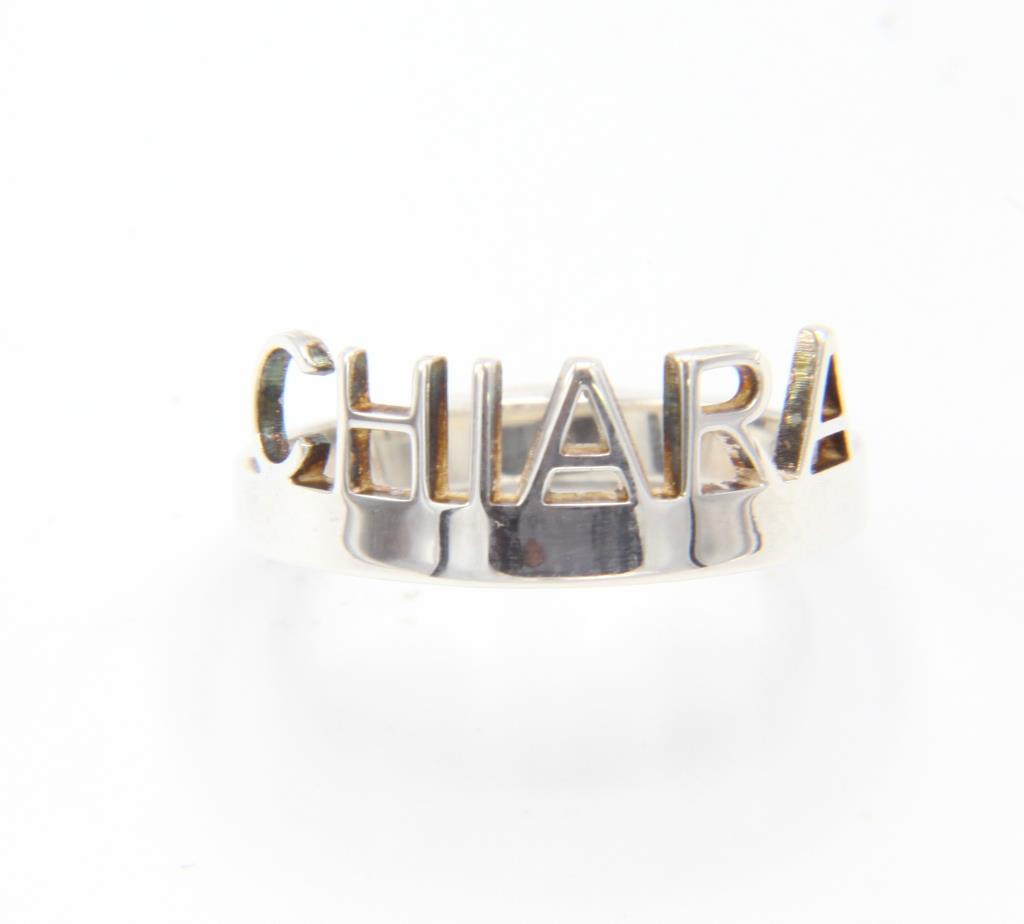 Anello Con Nome Chiara - LORENZO SEGONI SILVER