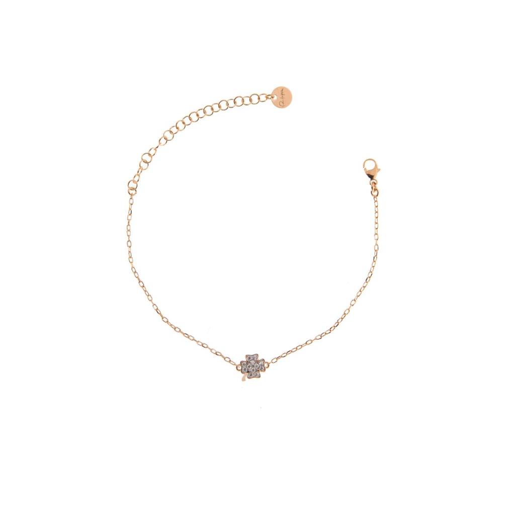 Bracciale Rue Des Mille Quadrifoglio con Zirconi  - RUE DES MILLE