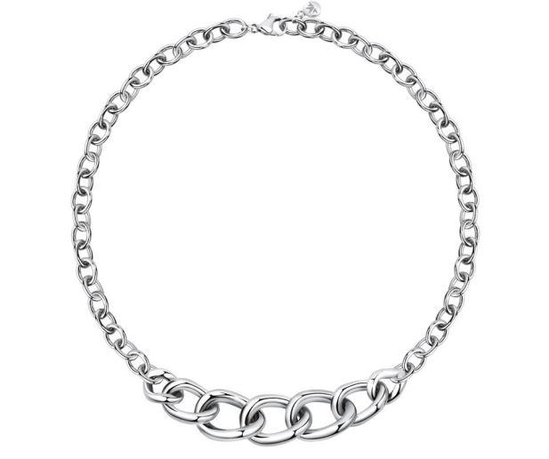 MOROTOLE Collana Donna In Argento Sterling 925 – Catena A Maglia Barbazzale Spessore 1,2 Mm – Placcato Oro 14K – Lunghezze 40/45/50/56/61 Cm