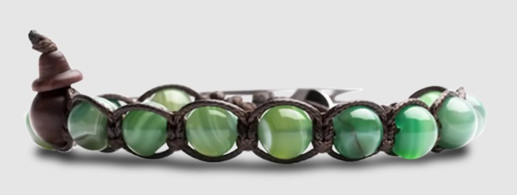 Tamashii Bracciali Classici Agata Verde Striata - TAMASHII