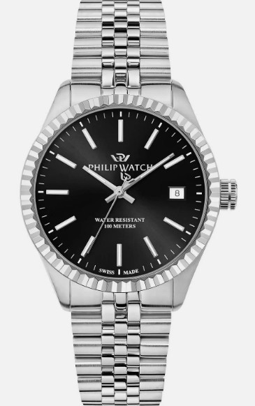 Orologio Philip Watch Caribe Urban R8253227002 uomo Nero 39mm Acciaio Jubilee - PHILIP WATCH