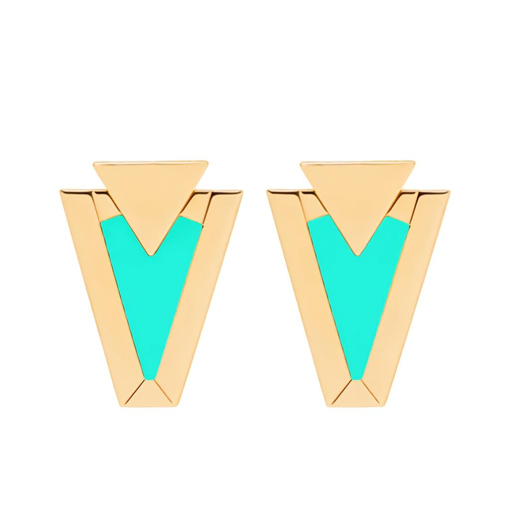 Orecchini Valentina Ferragni Rhea Aqua Green - VALENTINA FERRAGNI
