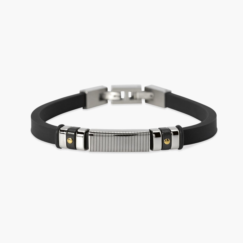 Bracciale in silicone e piastra centrale - KIDULT