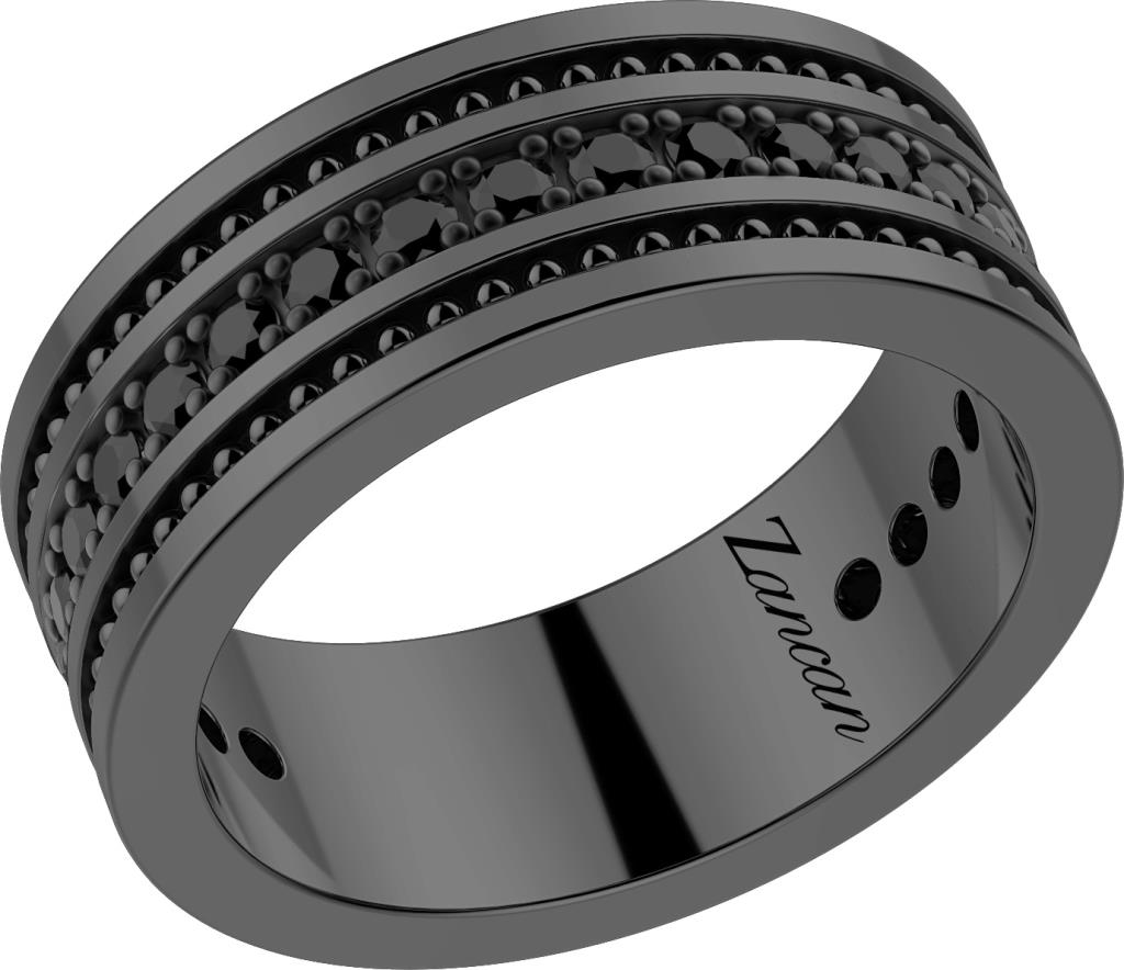 Anello Zancan Total Black - ZANCAN
