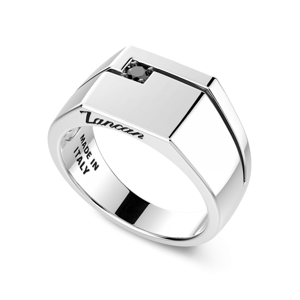 Anello chevalier Zancan in argento - ZANCAN