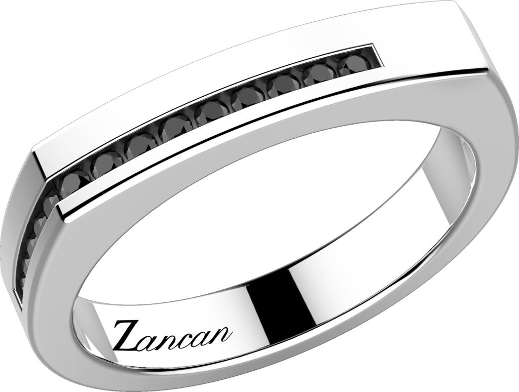 Anello Zancan Spinelli Neri - ZANCAN