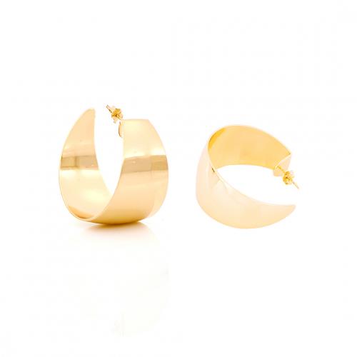 Orecchini Unoaerre maxi Creole in bronzo dorato - UNOAERRE