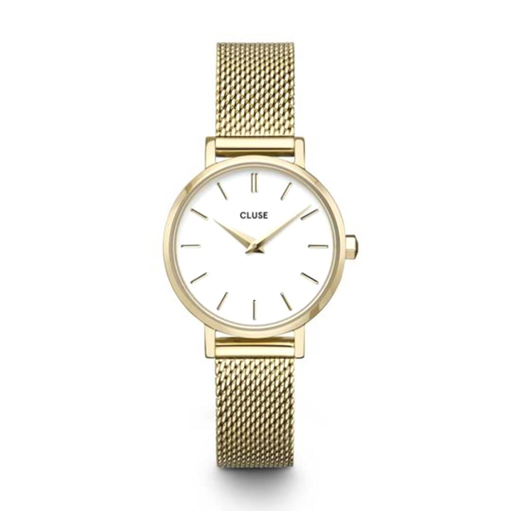 Orologio Cluse Boho Chic Petite Mesh White, Gold Colour - CLUSE