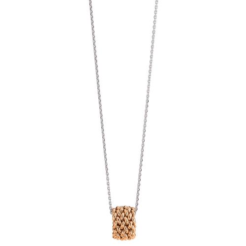 Collana Unoaerre in argento rosa e bianco Chicco - UNOAERRE