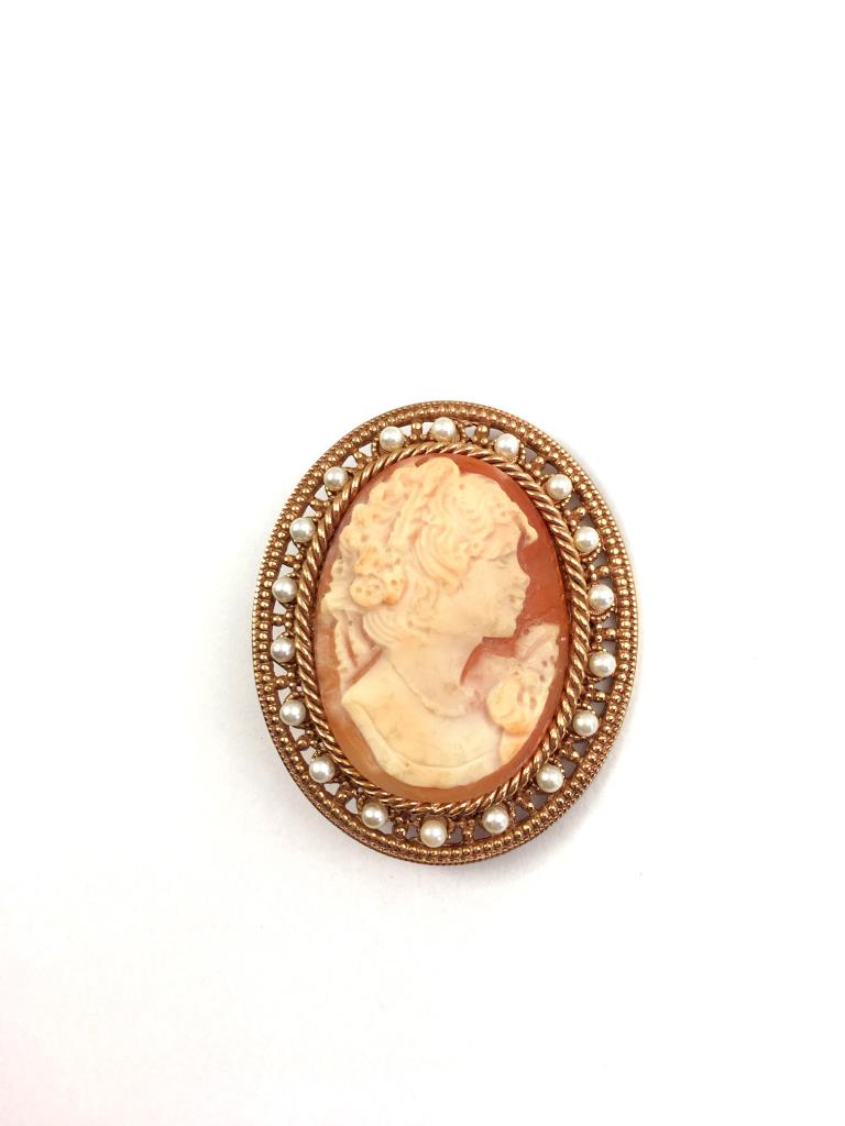 Spilla Con Cameo - VINTAGE JEWELLERY