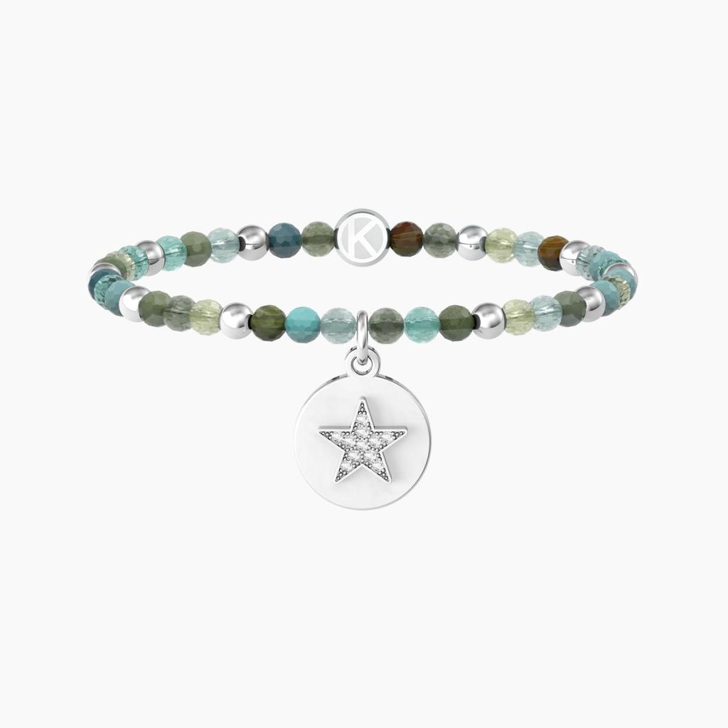 Bracciale amica con agata multicolor e ciondolo - KIDULT