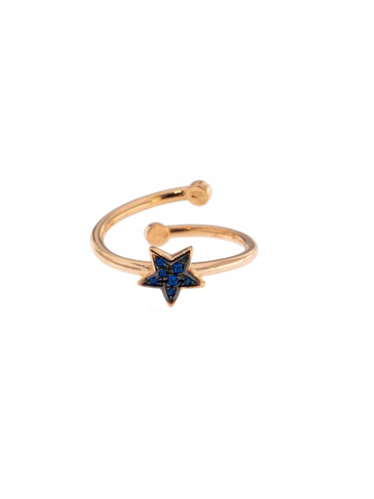 Anello Rue Des Mille Con Stella Blu - RUE DES MILLE