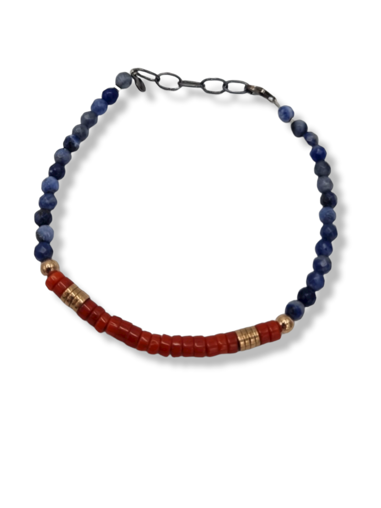 Bracciale Sacramore Firenze Uomo Rosso Blu - SACRAMORE FIRENZE