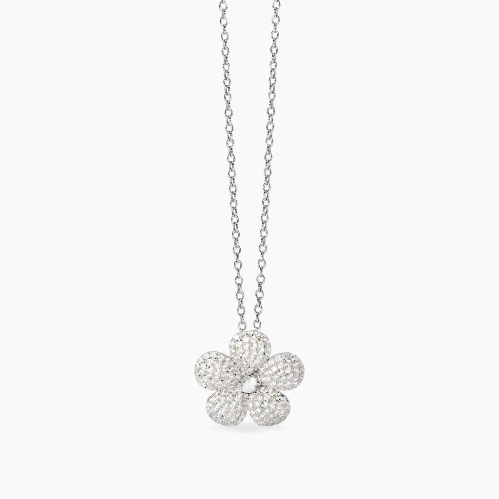 Girocollo in argento con fiore in zircon iMaledetta Primavera - MABINA
