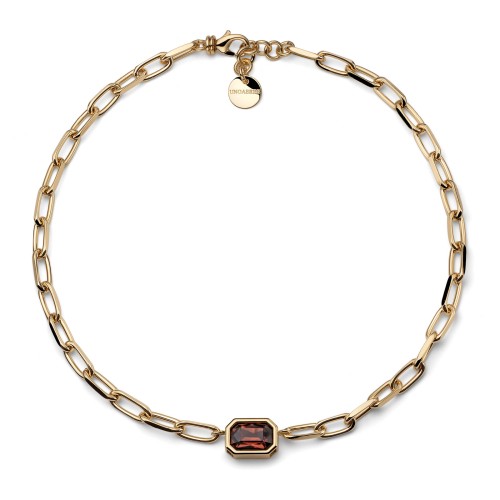 Collana catena Joya cristallo marrone - UNOAERRE