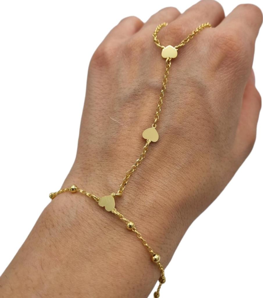 Baciamano Cuori Oro Giallo LORENZO SEGONI SILVER Gioielleria Lorenzo Segoni