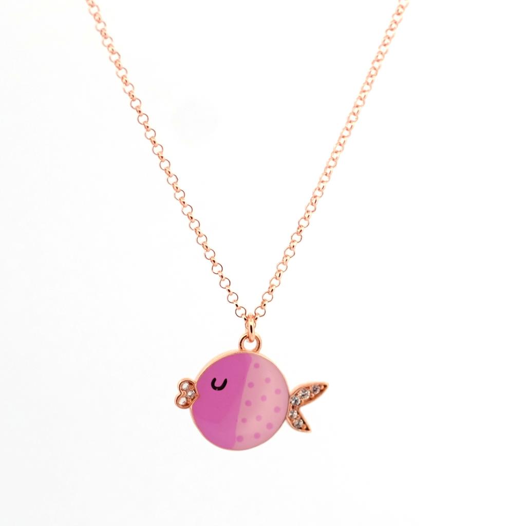 Collana Versari Pesce Rosa - VERSARI ACCESSORIES