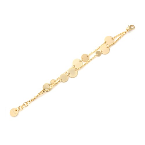 Bracciale con medagliette dorato - UNOAERRE