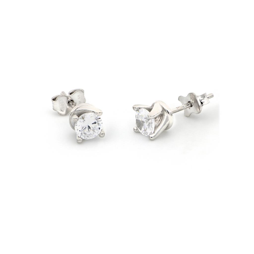 Orecchini Unoaerre Cubic Zirconia Argento Bianco  - UNOAERRE